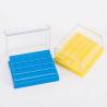 Buy cheap 24 Holes Dental Disinfection Bur Box Different Color Diamond Bur Holder Plastic Dental Burs Holder from wholesalers