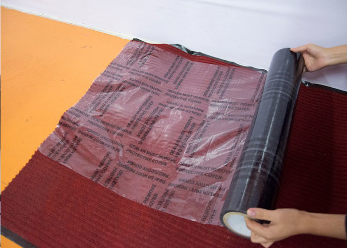 Polyethylene Protective Film / Solvent Adhesive Clear Carpet Protector Film For Cars