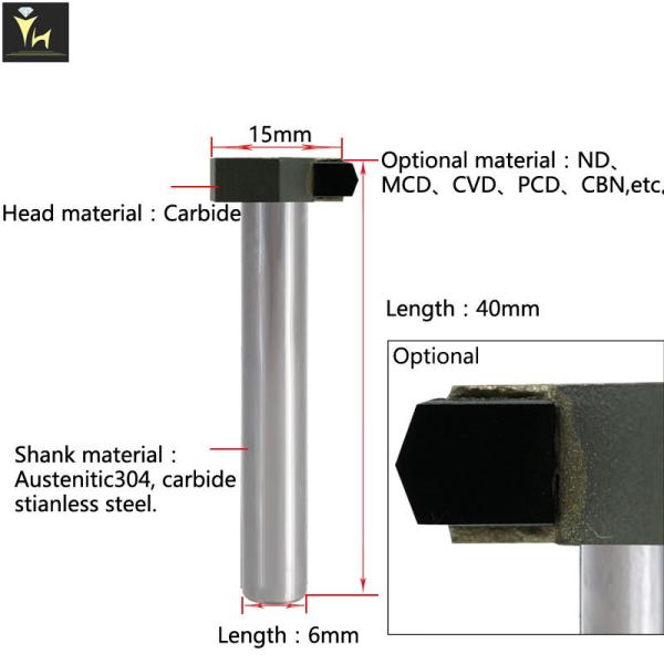 Buy cheap 3mm PCD CNC Diamond Tools To Make Rainbow On Jewelry from wholesalers