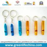 Promotional Custom Outdoor Plastic Whistle Gifts W/Key Ring Connected