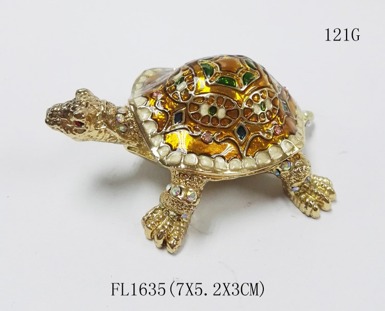 China Manufacturer Turtle Shape Trinket Box Turtle Jewelry Box for Jewelry