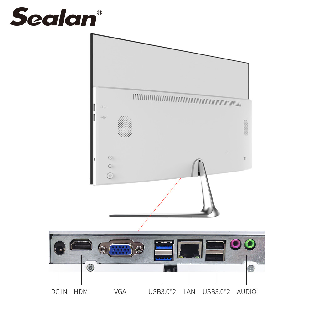 Camera 2.0M Pixel 1000M Ethernet All In One Pc 23.8 Inch 8G RAM