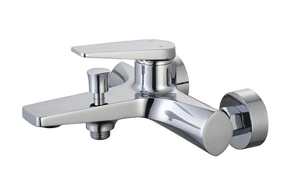 Buy cheap Single lever bath or shower mixer bathroom chrome brass tap faucet cold and hot water designed modern OEM from wholesalers