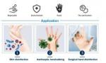 Convenient Hospital Waterless Hand Sanitizer Anti Bacterial 70% Alcohol