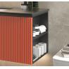 Buy cheap good plywood Melamine Cabinet Red Timber Vanity Bathroom Cabinet ISO9001 from wholesalers