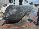Black Anti Tearing Inflatable Rubber Airbag For Ship Salvage