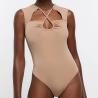 Buy cheap Solid Color One Swimsuit for Women Medium Black Red Blue Green Swimwear from wholesalers