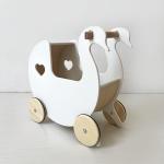 3 In 1 Customizable Montessori Toy White Wooden Push Walker Toy 0 To 3 Years