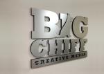Company Stainless Steel Sign Letters Not Rust Lightweight With Metallic Texture