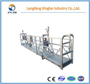 Quality Xinghe manufacturer zlp suspended working platform / electric rope cradle / winch gondola motor for cleaning for sale