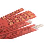 100% Natural Round Bamboo Disposable Chopsticks With Semi Paper Sleeve