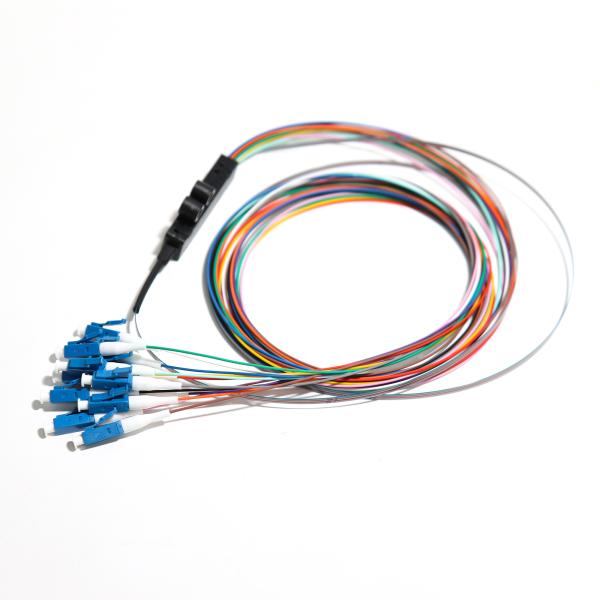 Buy cheap Multimedia Fiber Optic Pathc Cord 1310nm Blue FC UPC 12 Core Ribbon Pigtail from wholesalers