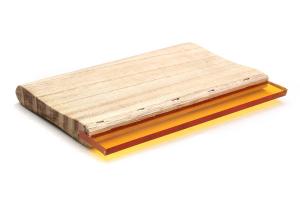 China Wooden Holder Screen Printing Rubber Squeegee Blade For T- Shirt Printing on sale