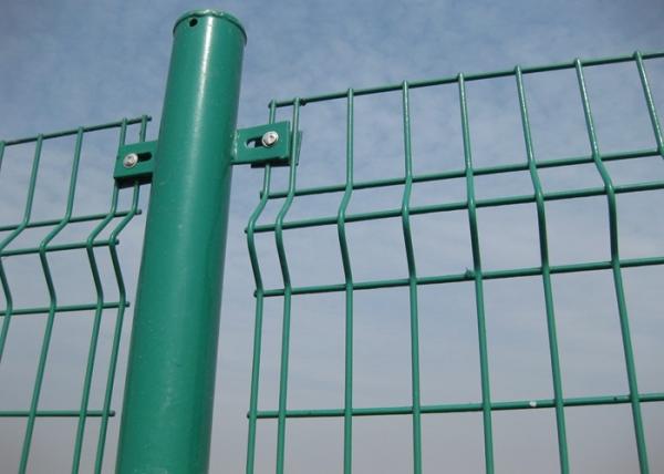 Buy cheap Galvanized And Pvc Coated Cruved Welded Wire Mesh Fence 50x200mm from wholesalers