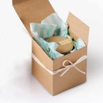 wedding favor red candle box Valentine's Day candle packaging paper box