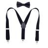 Buy cheap Black Leisure Cotton Children'S Clothing Accessories Elastic Suspenders Y Back Bowtie from wholesalers