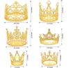 Buy cheap Gold Crown Cake Topper, 6 Pieces Happy Birthday Cake Toppers, Princess Crown Cake Decorations, Mini Crowns For Flower from wholesalers