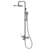 Buy cheap ABS Wall Mounted Bath Shower Mixer Set Gun Grey Color Brass Material from wholesalers
