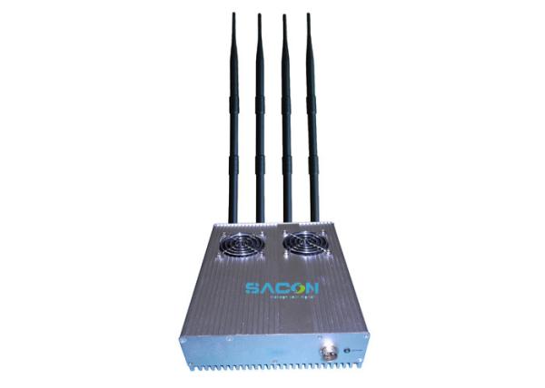 Buy cheap High Frequency 4 Bands Wifi Signal Blocker Device 50m Long Jamming Range from wholesalers
