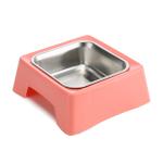Weight 170 G Stainless Steel Pet Bowls Portable Blue / Green / Pink Color
