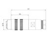 Buy cheap 10A M16 200V Metal Screw Assembly Connector 2P 3P 4P Female Straight from wholesalers