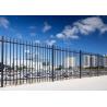 Buy cheap Spear Top Garrison Fencing Panels 1800mm X 2400mm Stain Black Powder from wholesalers