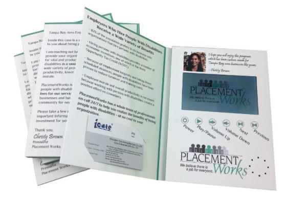 Buy cheap A4 / A5 promotional gifts LCD Video Mailer for advertisement / fair display from wholesalers
