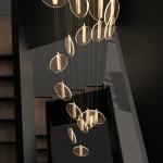 Scandinavian LED Long Line Acrylic Dining Room Creative Living Room Staircase