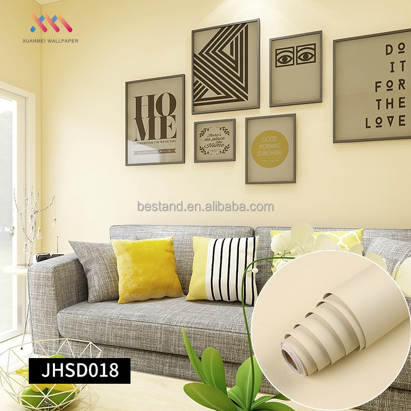 Removable DIY Plain Light Grey Wallpaper 60cm*10m Adhesive Vinyl Wallpaper