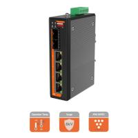 Buy cheap Managed Industrial Fiber Switch with PoE IEEE802.3af/at/bt 90W in Compact Design product