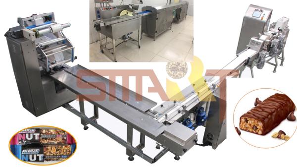 Buy cheap 2.2kw Chocolate Coated Granola Bar Press Machine PLC Control from wholesalers