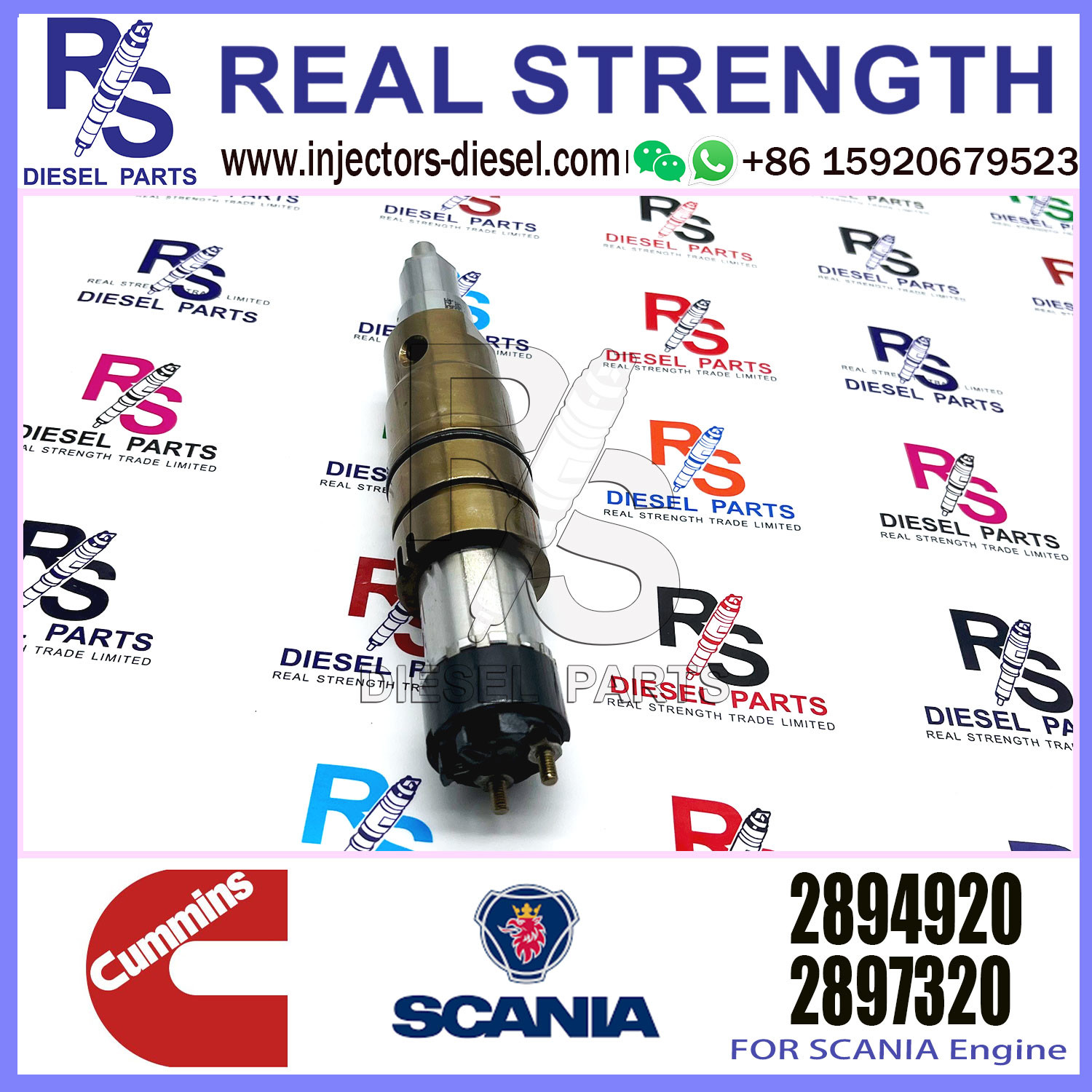 Common Rail Fuel Injector 2897320 2872405 2086663 2894920 For Diesel Engine