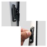 Modern Apartment Aluminium Glass Sliding Doors UPVC Windows With Mesh