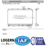Elantra / Lantra 90-95 Hyundai Car Radiator Compact Structure Lightweight