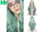 Fashion Multi Color Synthetic Cosplay Wigs , Long Curly Wave Hair Wigs