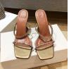Buy cheap Patent PU OEM 10cm Block Heel Dress Sandals Open Toe High Heel Sandals from wholesalers