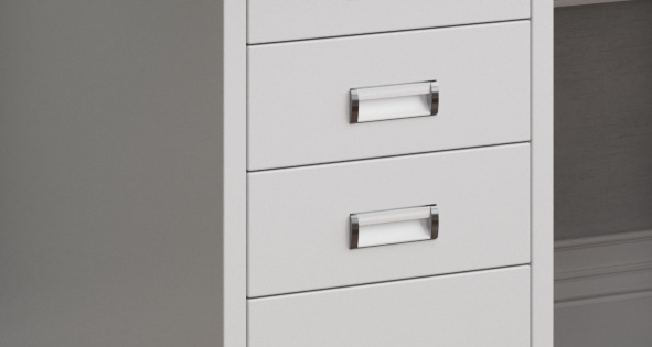 Commercial Furniture Steel Office Computer Desk Single with Locking Drawer Durable