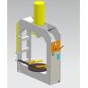Buy cheap ISO Certified TP160 Industrial Forklift Solid Tire Press Machine with Steel Frame from wholesalers
