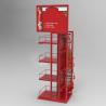 Buy cheap Red 4 Tiers Promotion Shelves Seasoning Stand Ketchup Bottle Display Rack from wholesalers