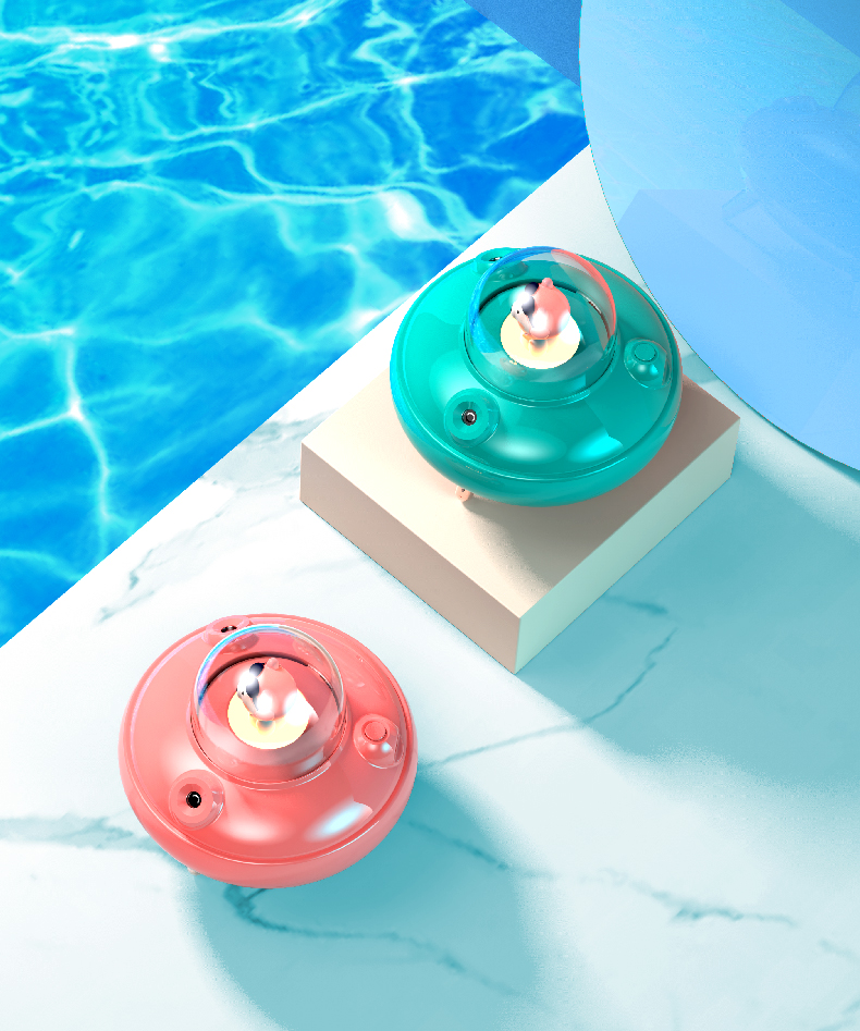 HOMEFISH Mini Ultrasonic Evaporative Steam USB Smart Charge Small Portable Decorative Cool Mist 2021 Rechargeable UFO Humidifier