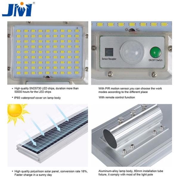 Buy cheap 150w Ip66 Led Solar Integrated Lamp Square 3 Heads 900x220x50mm from wholesalers