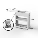 Smart side cabinet with layer