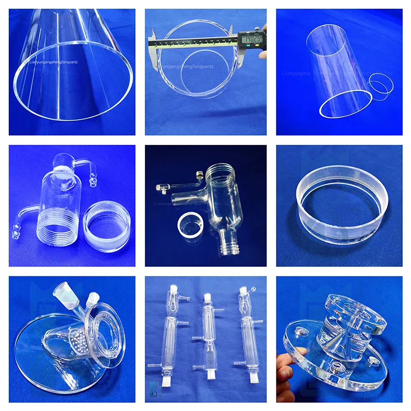 Professional Custom High Temperature Resistant Transparent Laboratory Quartz Tube