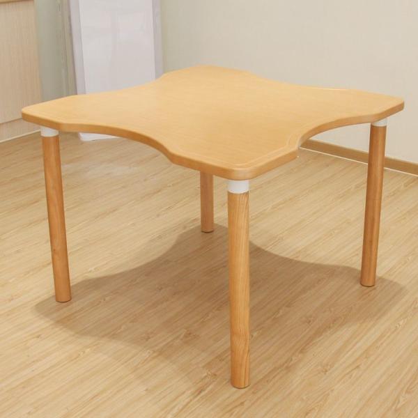 Buy cheap Scandinavian Style Solid Wooden Dining Table Easy Cleaning Polygonal Shape from wholesalers