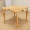 Buy cheap Scandinavian Style Solid Wooden Dining Table Easy Cleaning Polygonal Shape from wholesalers