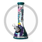 Rick And Morty Bong 7mm Thick UV Glass Water Bongs Night Luminous Products