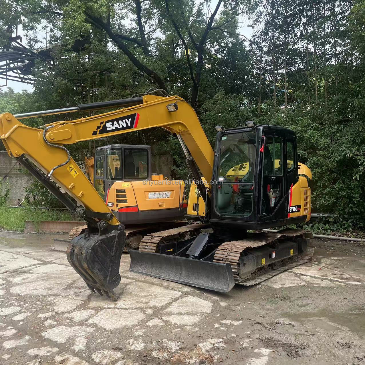 7000KG Second Hand Sany 75 C Excavator Good Excavator Efficiency 7T Operating Weight