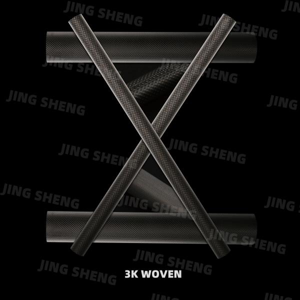 3K Brushed Finish Twill Carbon Fiber Tubing - Lightweight, Durable, Abrasion
