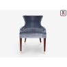 Buy cheap Luxury Golden Wood Restaurant Chairs With Custom Made Cushion Color For Hotel from wholesalers