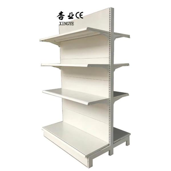 Buy cheap Supermarket Display Gondola Rack Shelves Double Sided Store Shelving from wholesalers